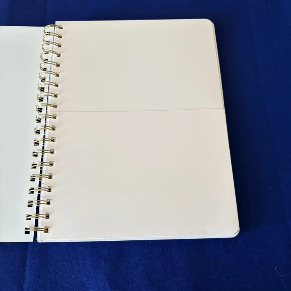 Charming Blue Floral Spiral Notebook